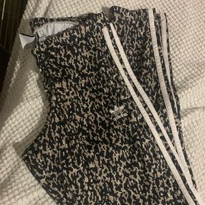 Adidas cheetah print leggings